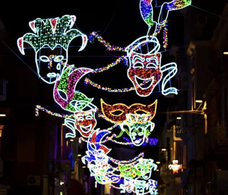 Luminarie strade carnevale